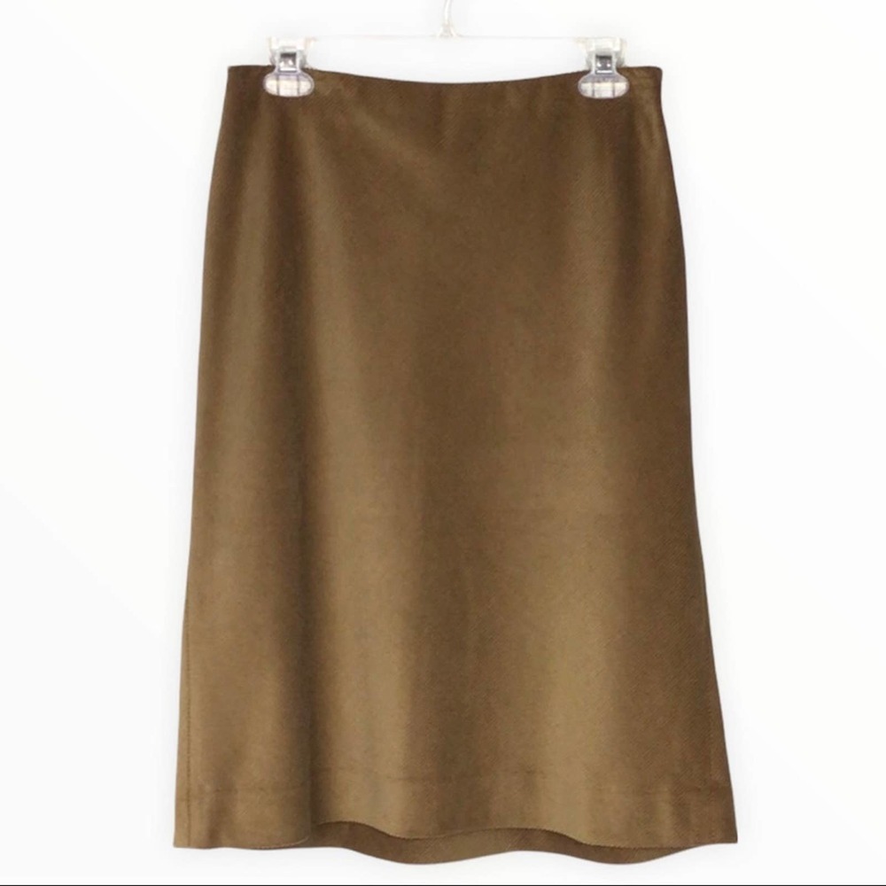 Brooks Brothers | Vintage Camel Fine Corduroy A-Line Skirt 6